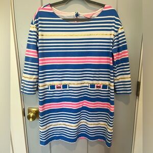 Lilly Pulitzer Blue Tiki Stripe Lena Shift Dress